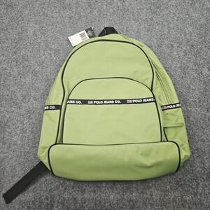 Vintage 90s Polo Jeans Co Ralph Lauren Backpack Green Bag Nylon Y2K Skate Sporty
